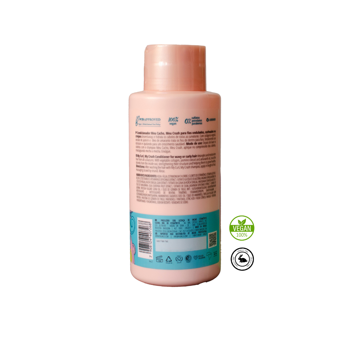 Acondicionador Meu Cacho 500 ml Meu Crush Inoar
