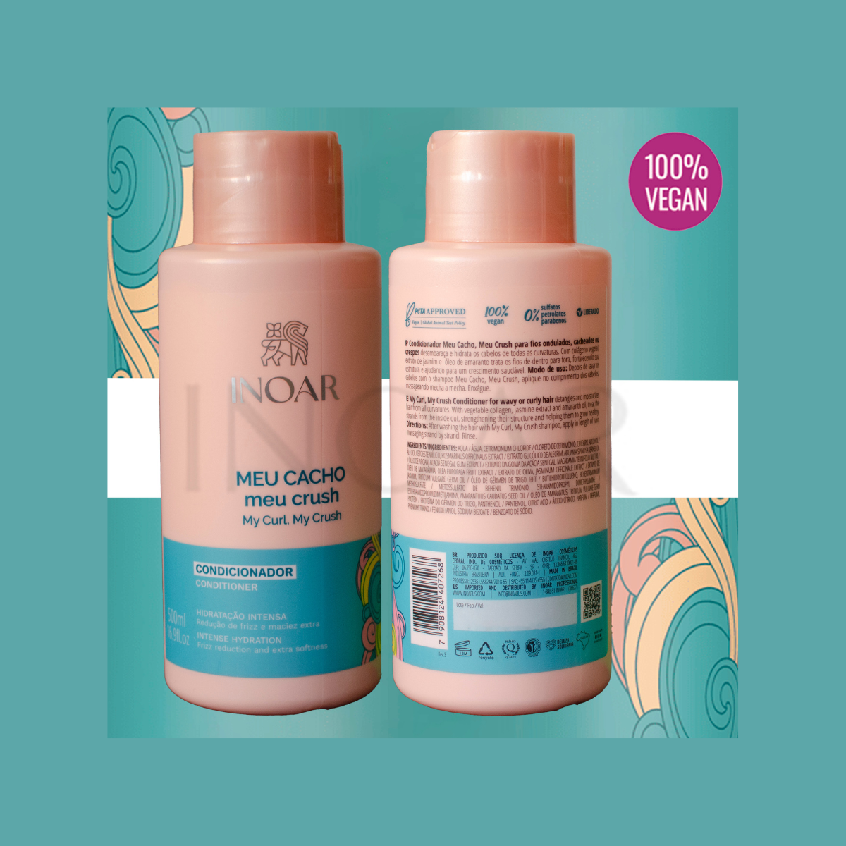 Acondicionador Meu Cacho 500 ml Meu Crush Inoar