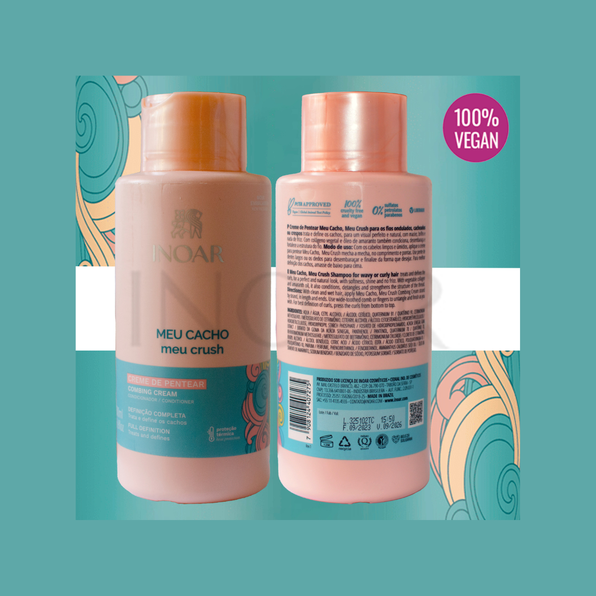 Crema de peinar Meu Cacho 500 ml