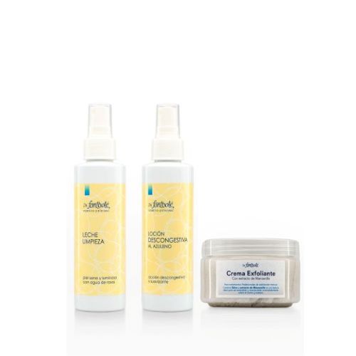 Leche Limpieza +Locion Descongestiva+Exfoliante Dr Fontbote