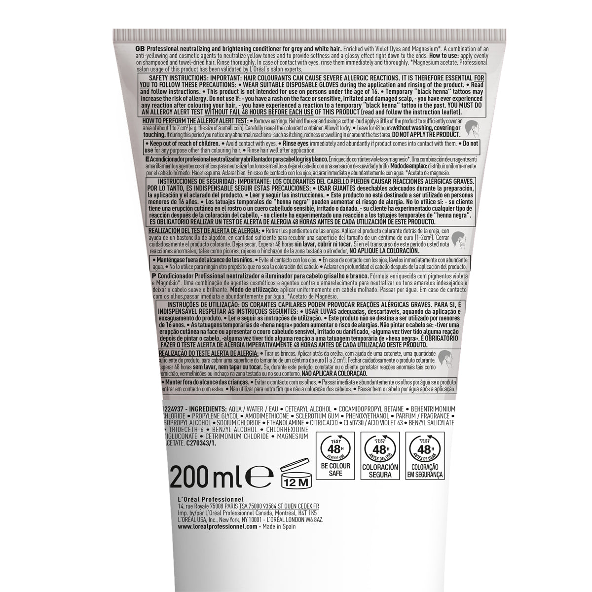 Acondicionador Silver Loreal Serieexpert