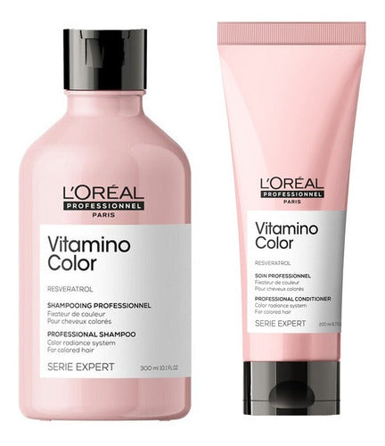 Vitamino Color Shampoo 300 Ml y Acondicionador 200 Ml Loreal