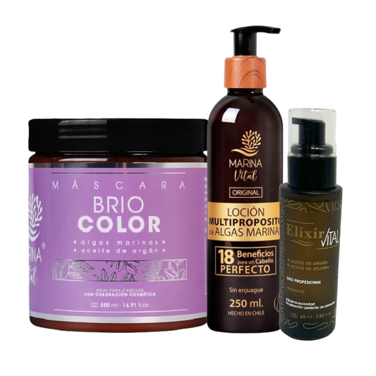 Máscara Briocolor y Loción Multi + Serum Marina Vital