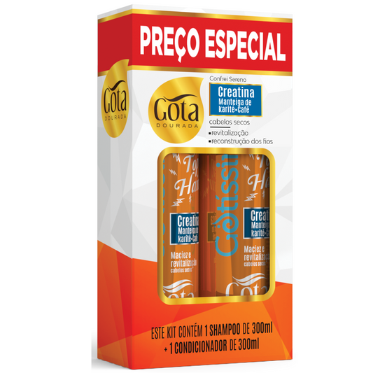Kit Shampoo Y Acondicionador Gota Dorada Top Hair 300 Ml C/U