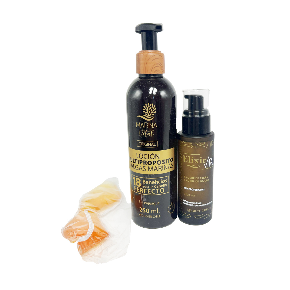 Kit Loción Multiproposito 250 Ml + Serum Elixir 60 ml MARINA VITAL