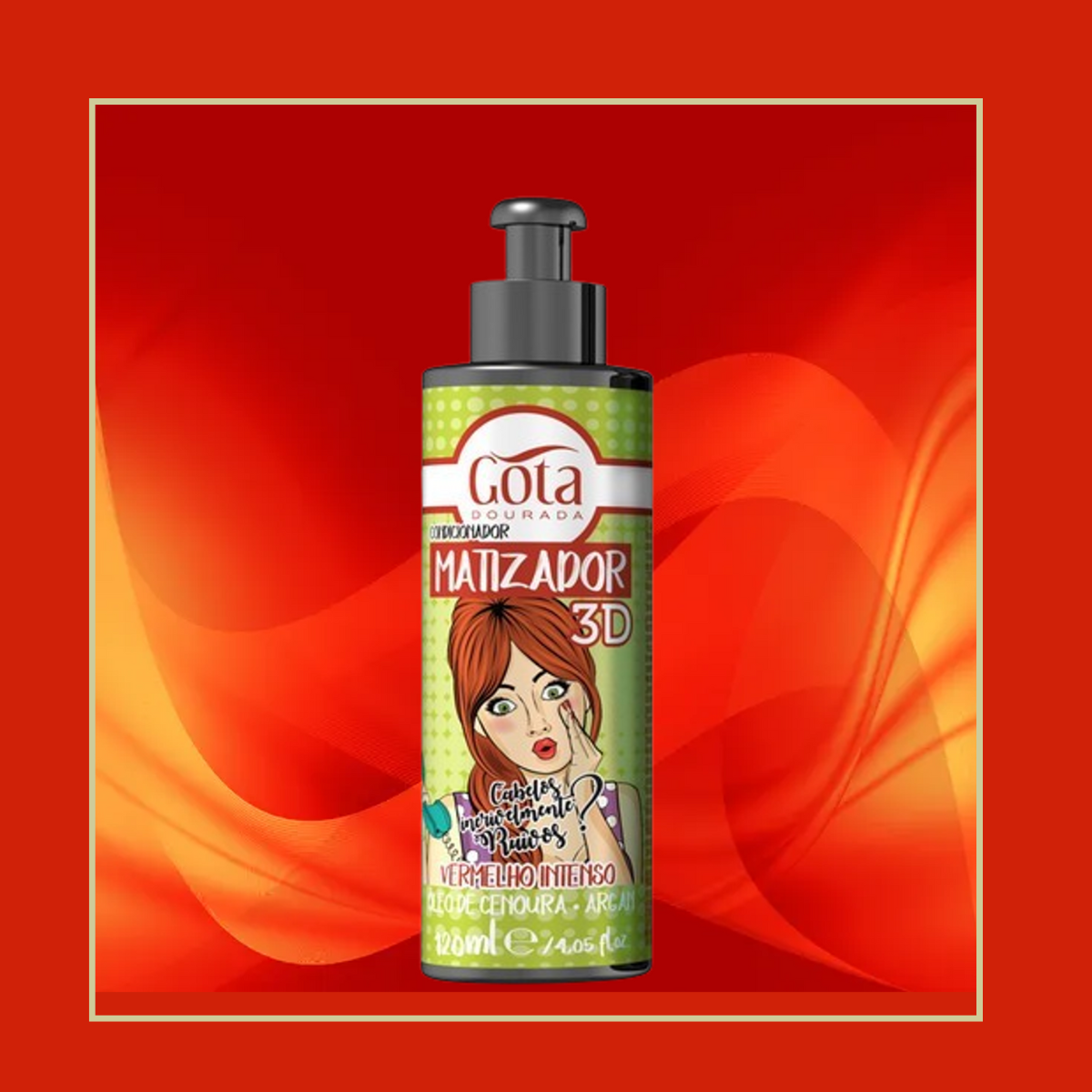 Matizador 3d Rojo Intenso 120 Ml Gota Dorada