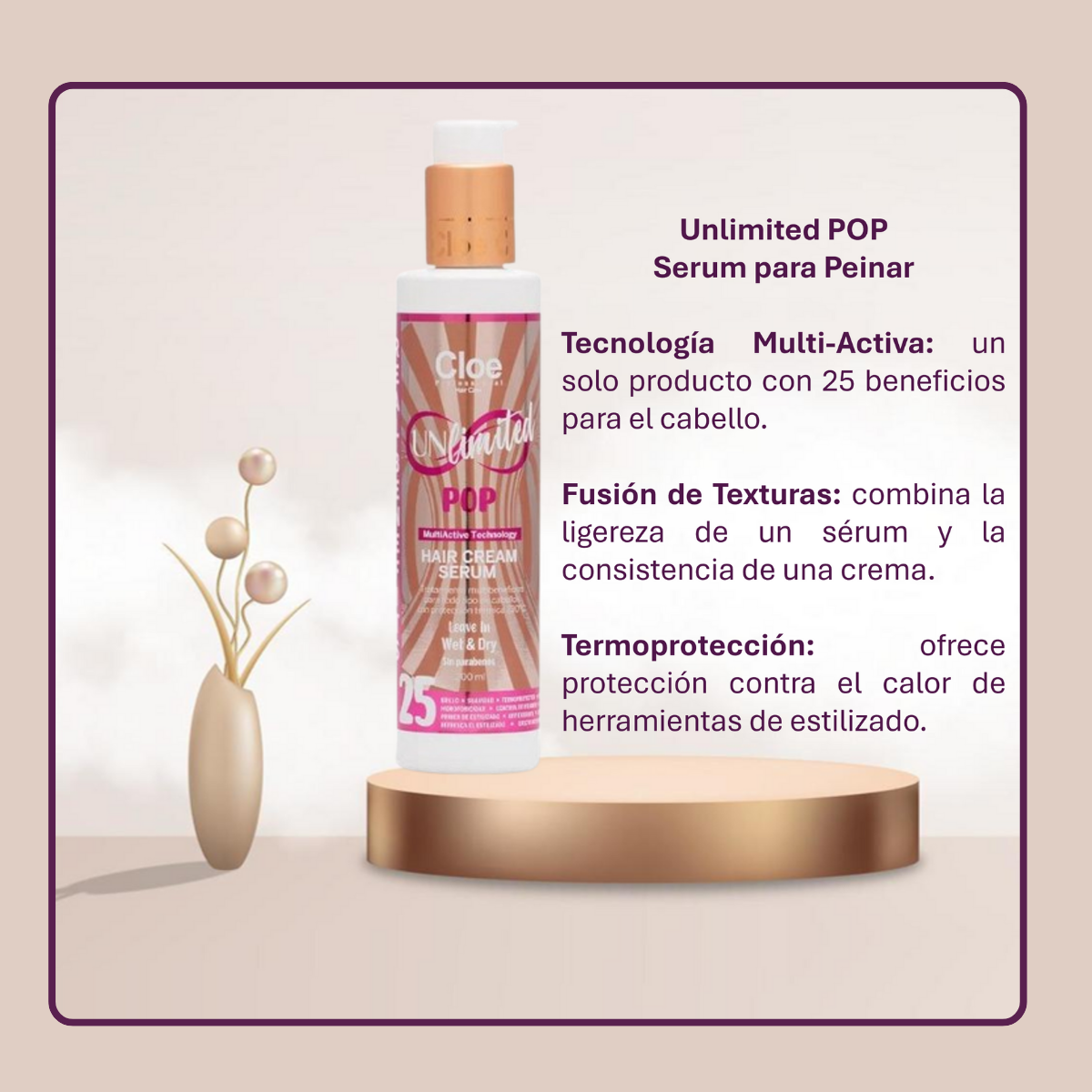 Serum Cloe 25 Beneficios Unlimited Pop 200ml Aroma Mango
