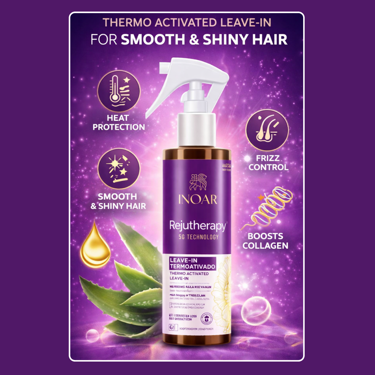 Leave In Rejutherapy Ácido Hialurónico 5 Beneficios 200 ml Inoar