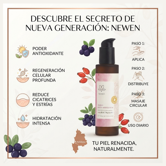 Aceite Corporal Anti Estrias Regenerativa Newen