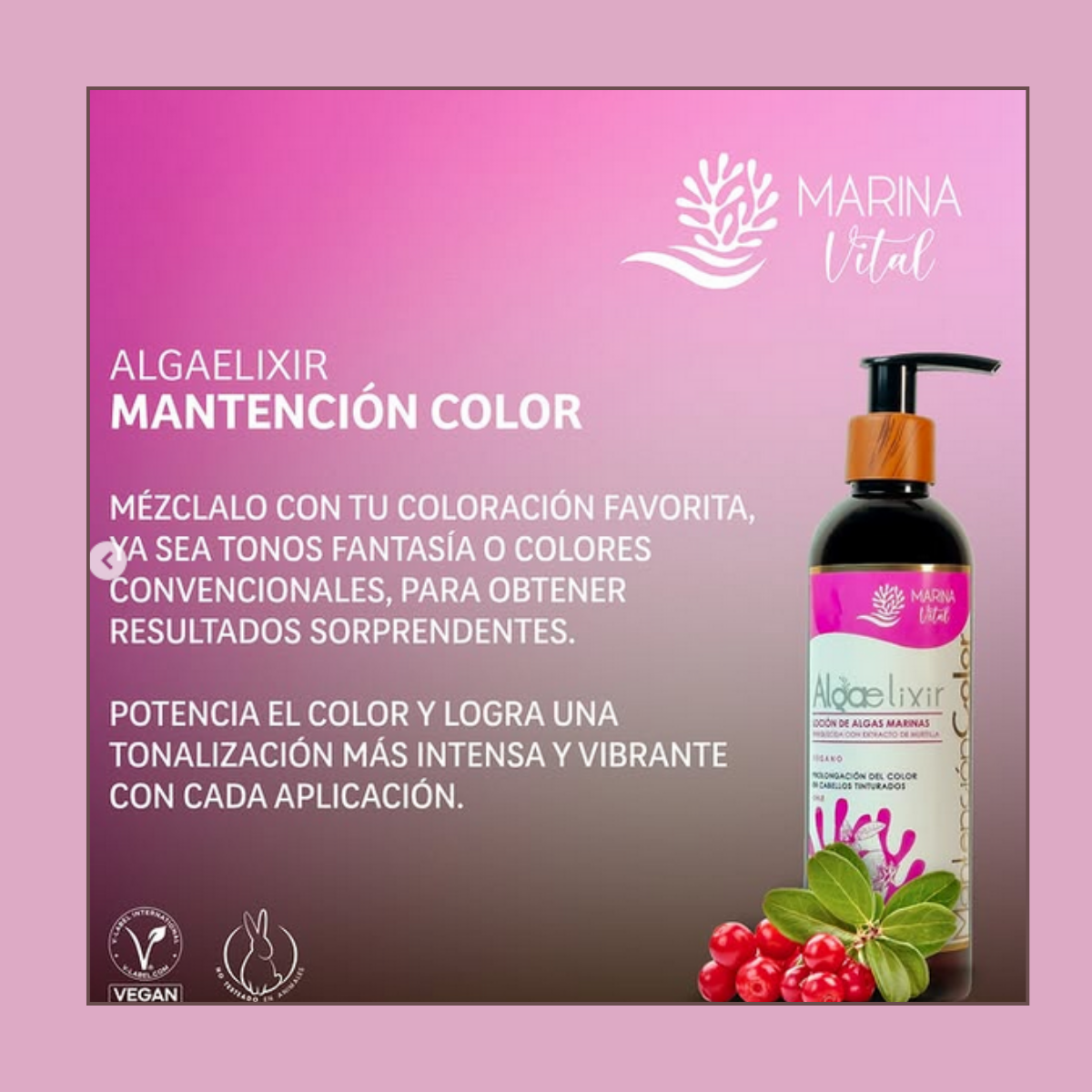 Loción AlgaElixir Mantención Color 250 ml Marina Vital