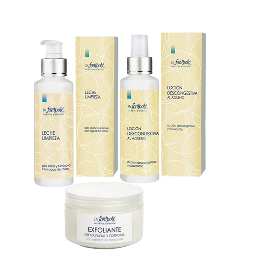 Leche Limpieza +Locion Descongestiva+Exfoliante Dr Fontbote
