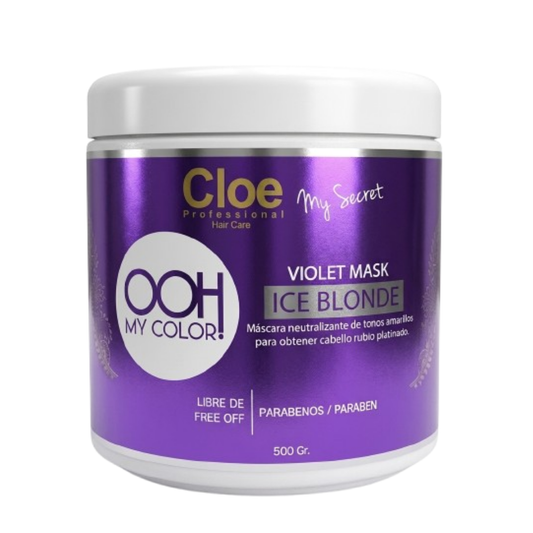 Mascara Ooh My Color Violet 500 grs Cloe Profesional