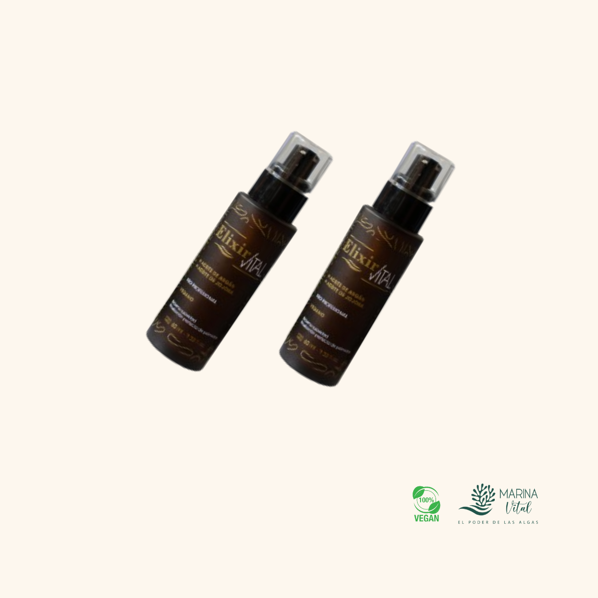 Serum Elixir Keratina Argan 60ml cu Pack 2 productos  Marina Vital