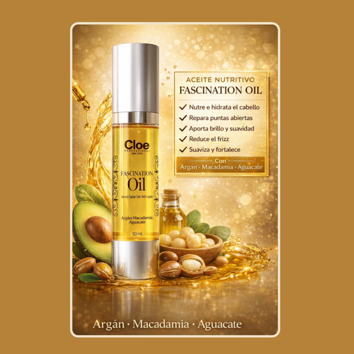 Serum Capilar Fascination Oil Aceite Nutritivo Cloe