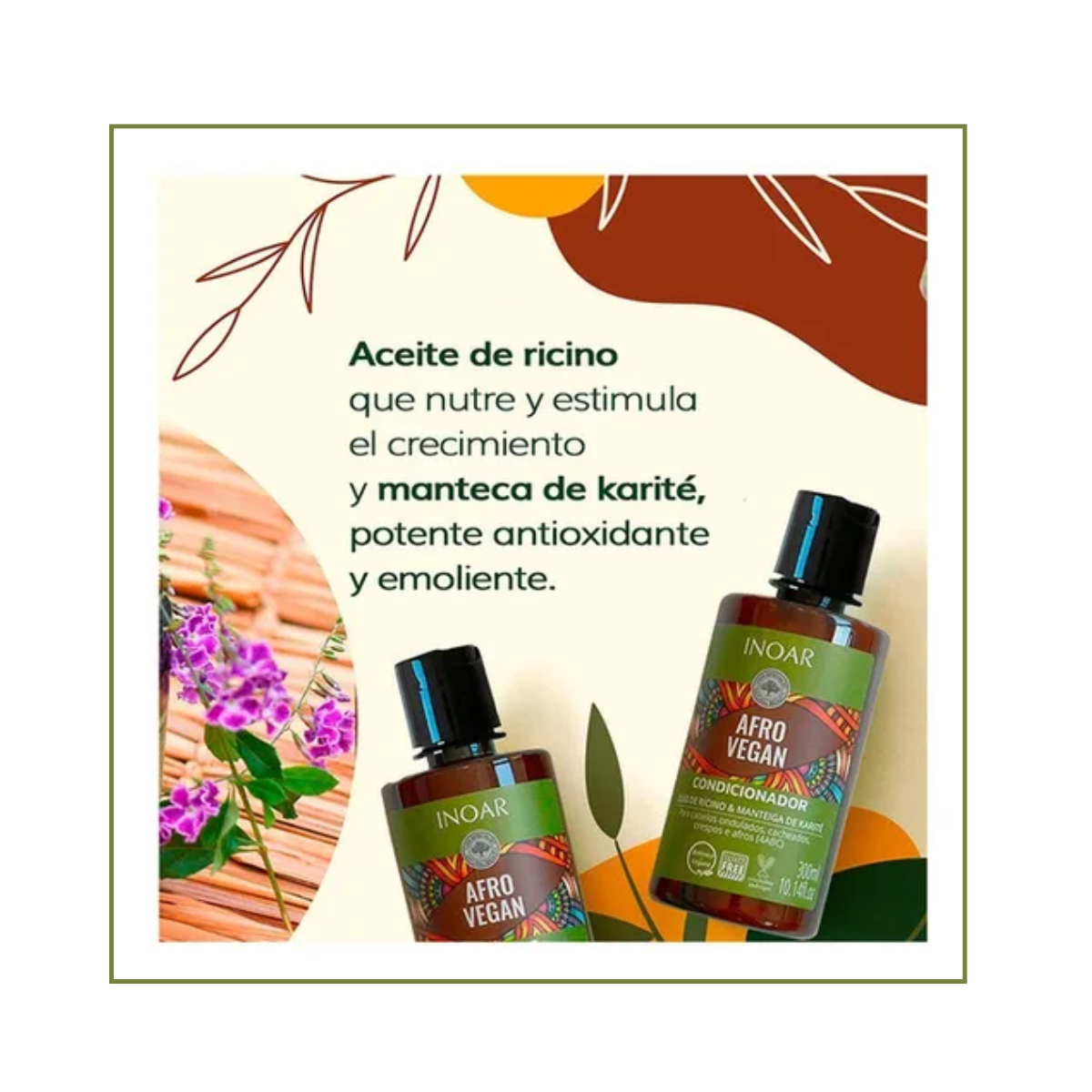Acondicionador Afro Vegan 300 Ml Inoar