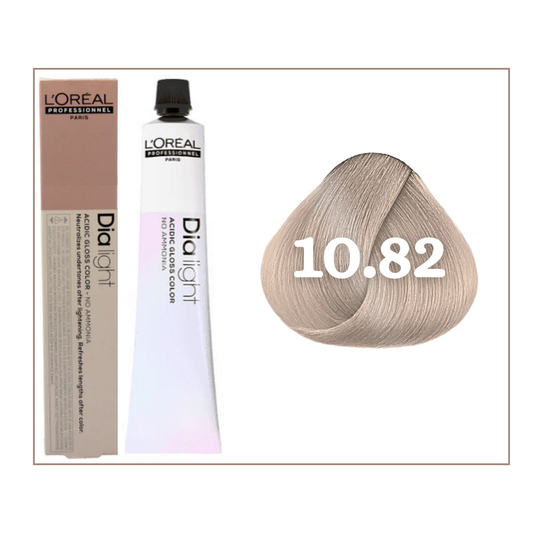 DiaLight Loreal  10.82 Rubio Platino Moca Irisado