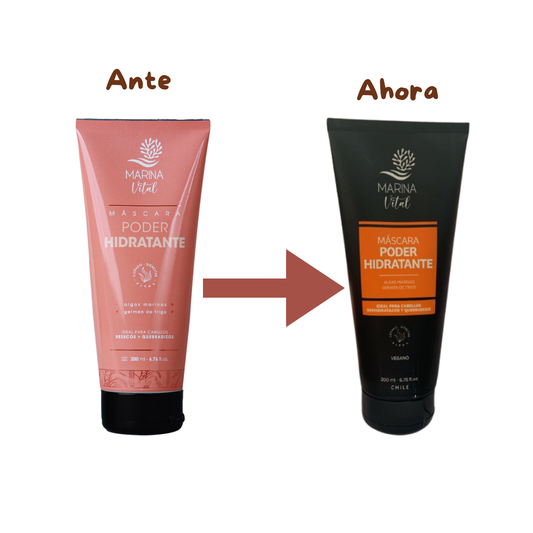 Mascara Poder Hidratante 200 ml Marina Vital
