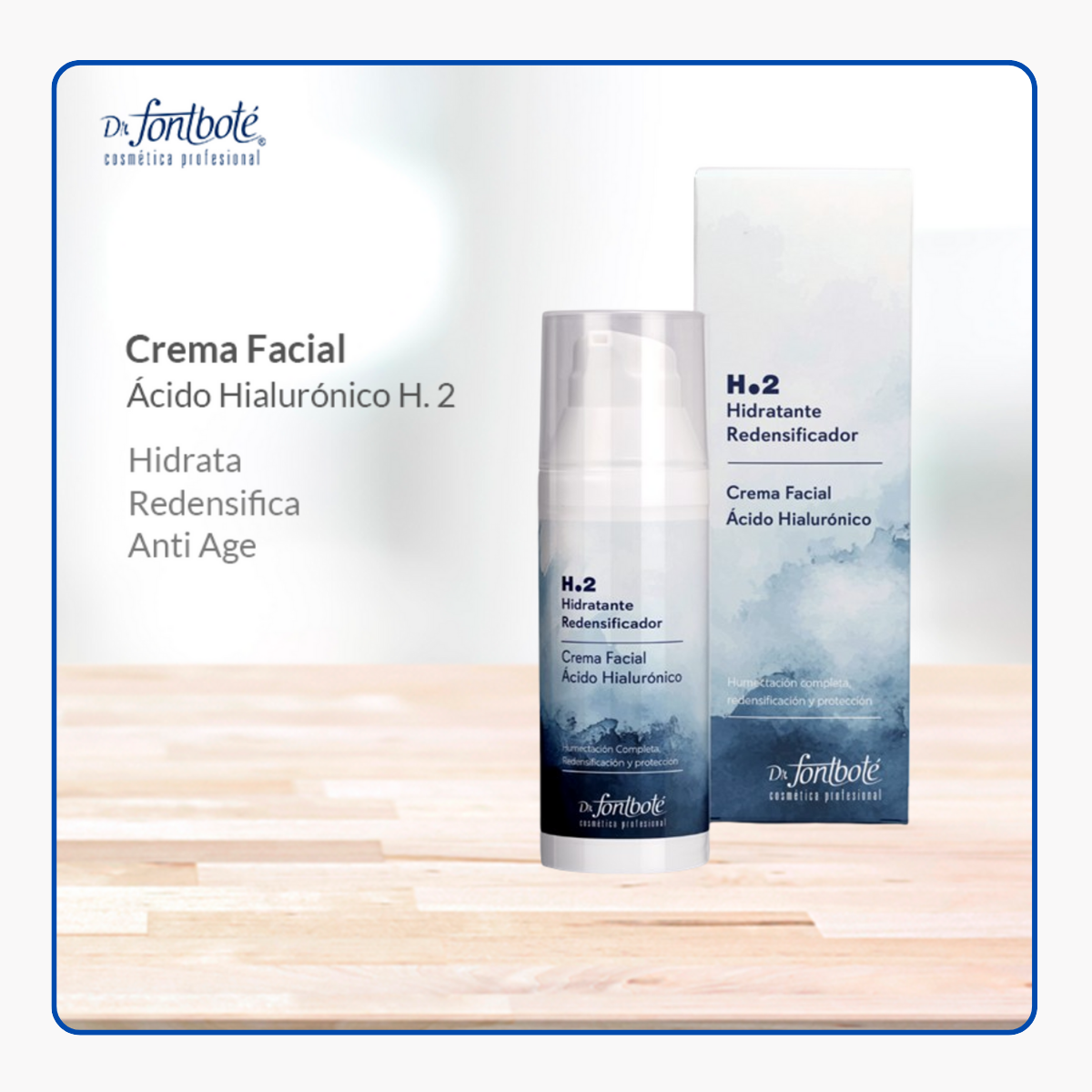 Crema Facial Hidratante Acido Hialuronico Dr Fontbote
