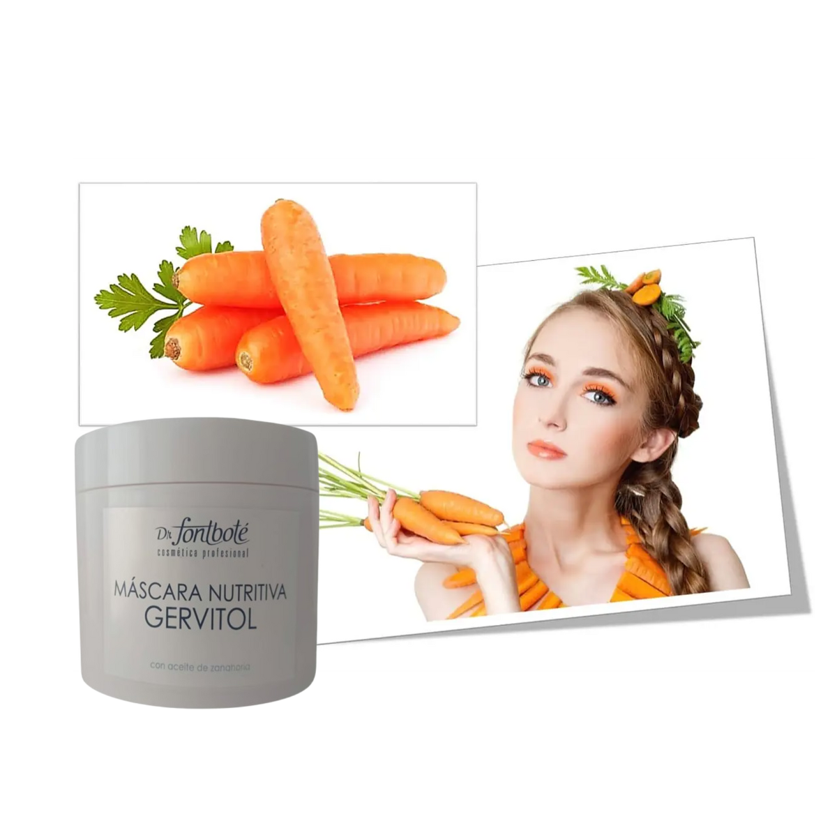 1434 MÁSCARA NUTRIT. GERVITOL C/ACEITE DE ZANAHORIA 500 g