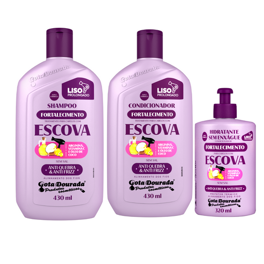 Gota Dorada Kit Fortalecedor Y Brillo Cabello Liso