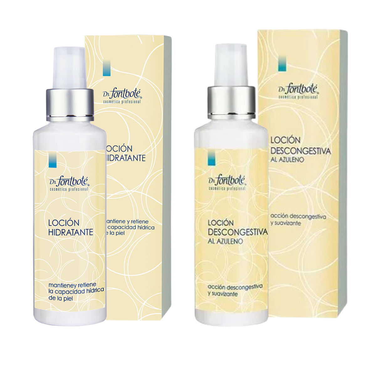 Loción Descongestiva al Azuleno y Loción Hidratante