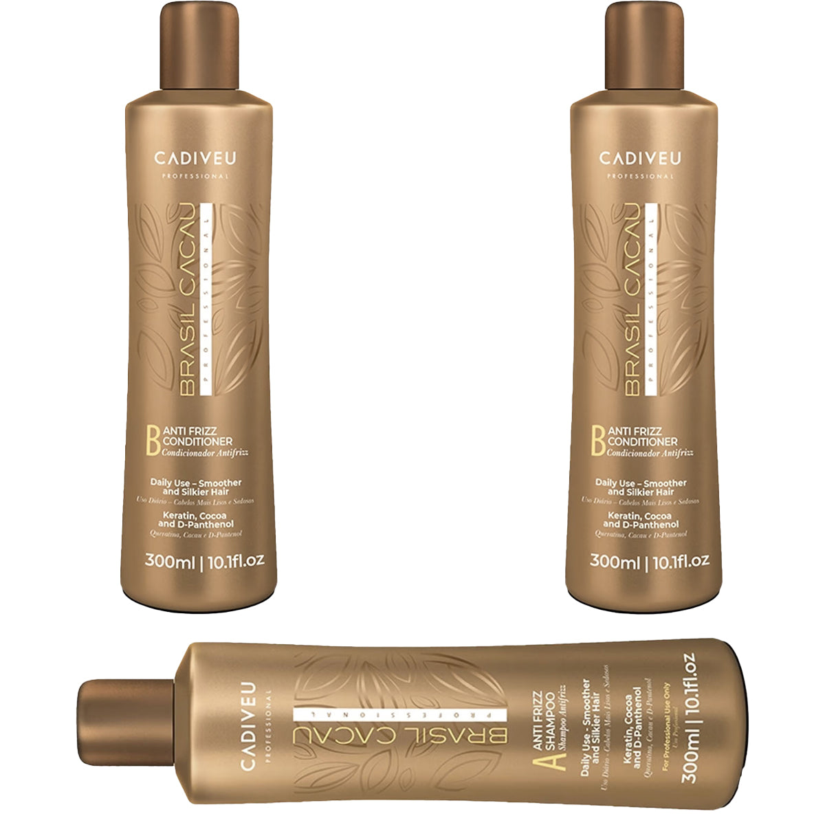 1 Shampoo+2 Acondicionadores Brasil Cacau. Envío Gratis