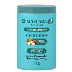 Máscara Fortalecedor Para Cabello Rizado 1 Kg Gota Dorada
