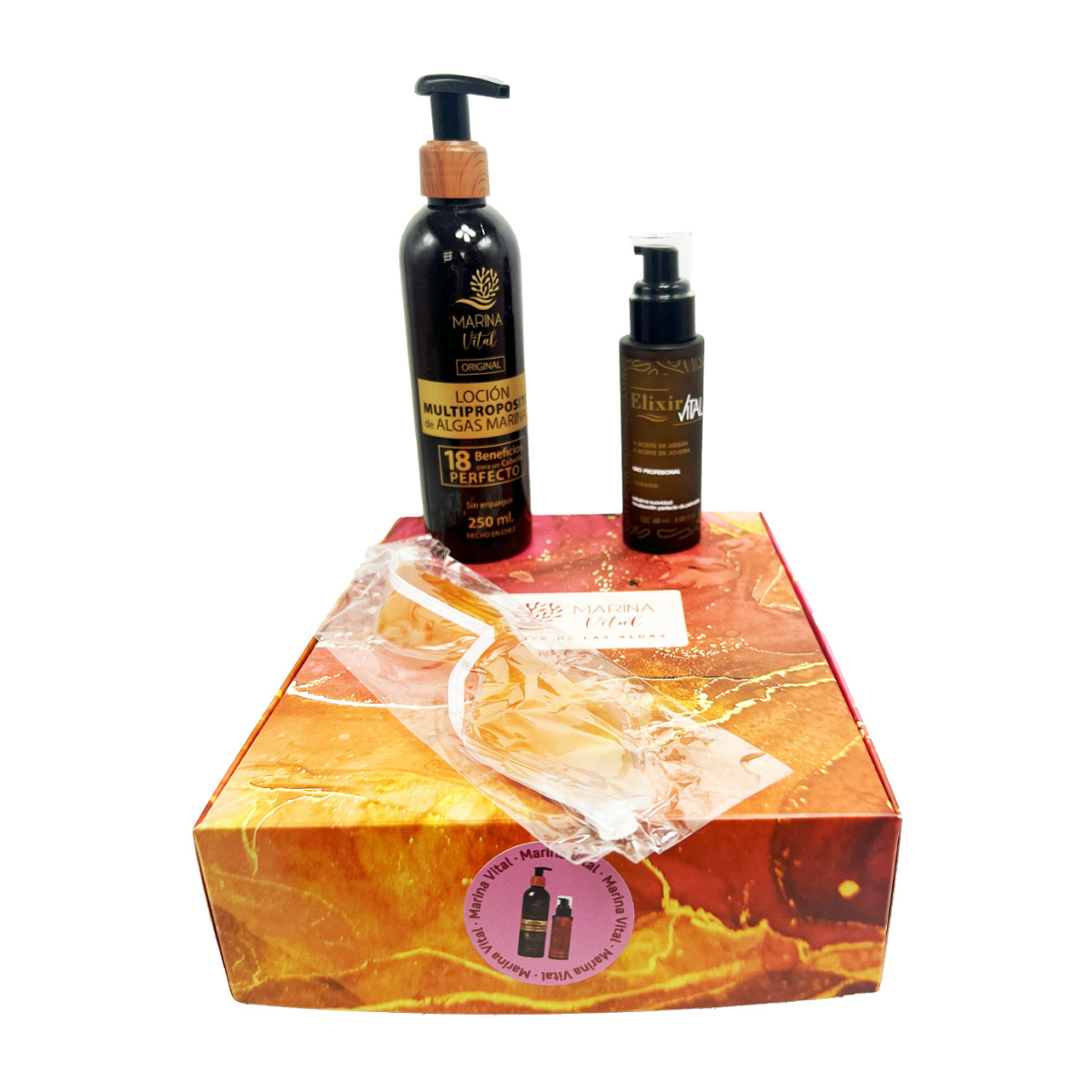 Kit Loción Multiproposito 250 Ml + Serum Elixir 60 ml MARINA VITAL