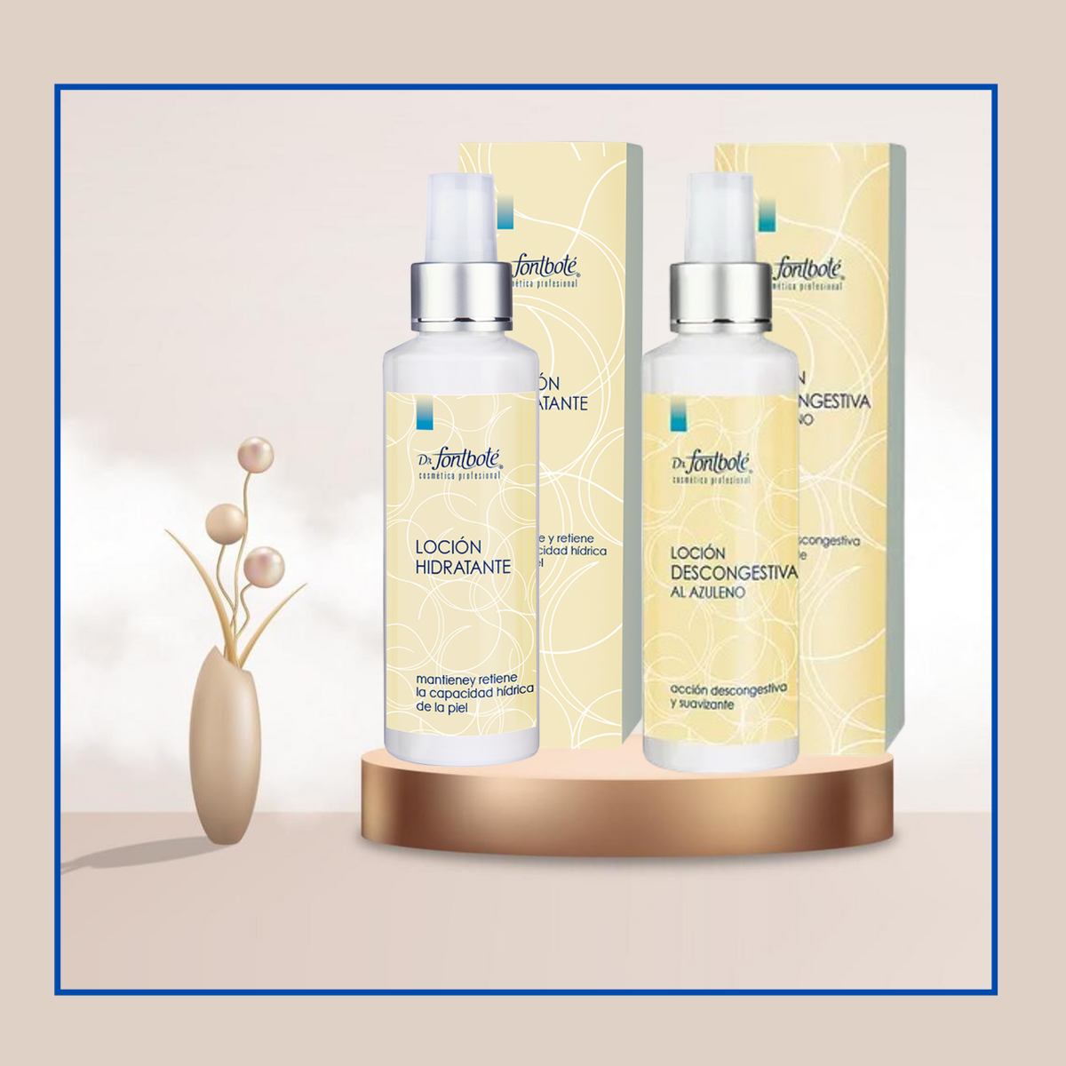 Loción Descongestiva al Azuleno y Loción Hidratante