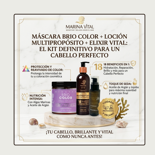 Máscara Briocolor y Loción Multi + Serum Marina Vital