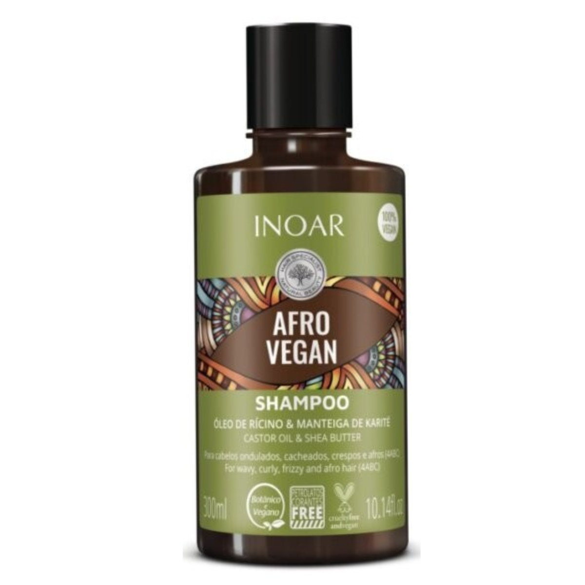 Shampoo Afro Vegan 300 Ml Inoar