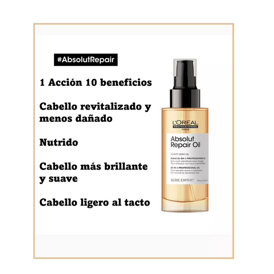 Absolut Repair Oil 10 en 1 Loreal 90 Ml