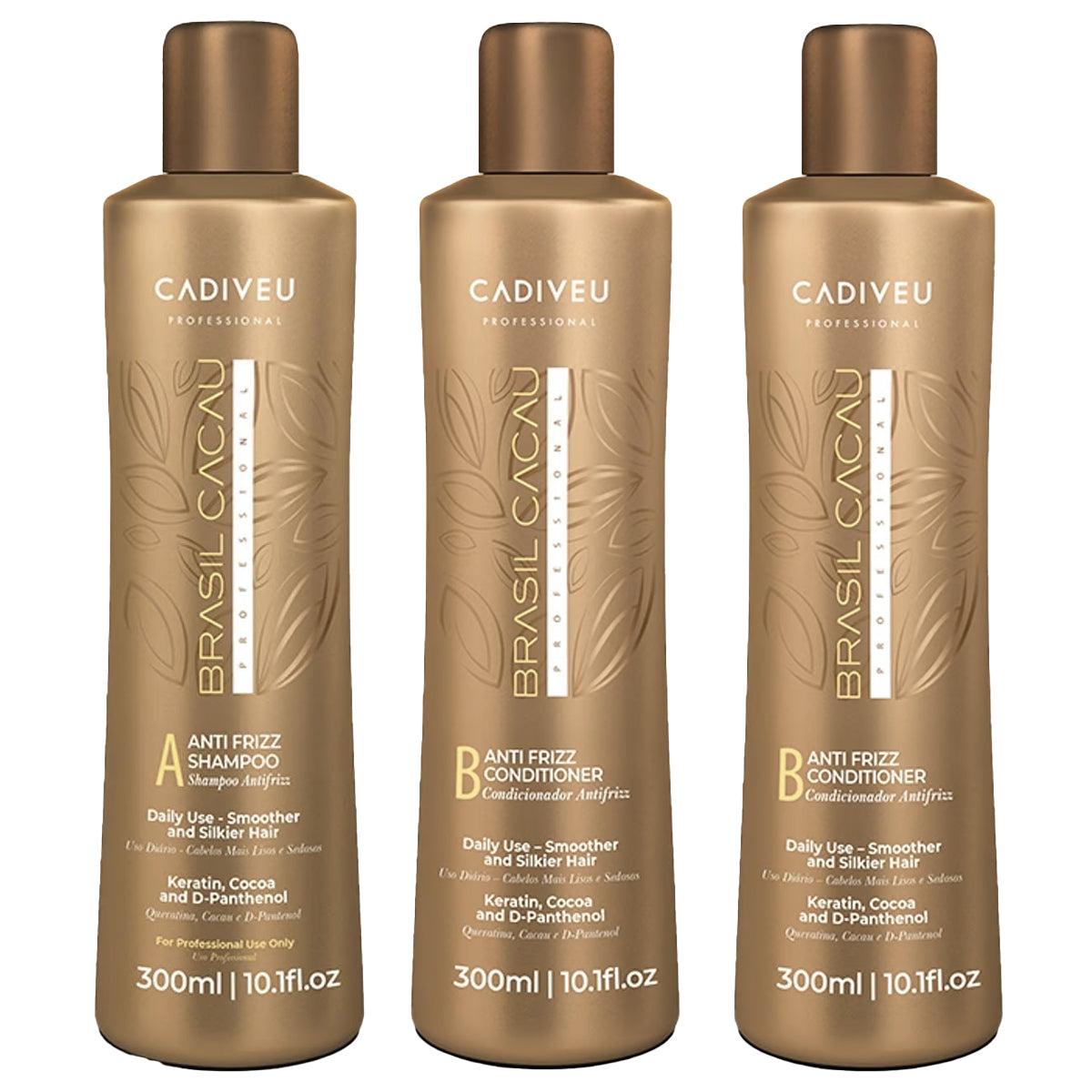 1 Shampoo+2 Acondicionadores Brasil Cacau. Envío Gratis