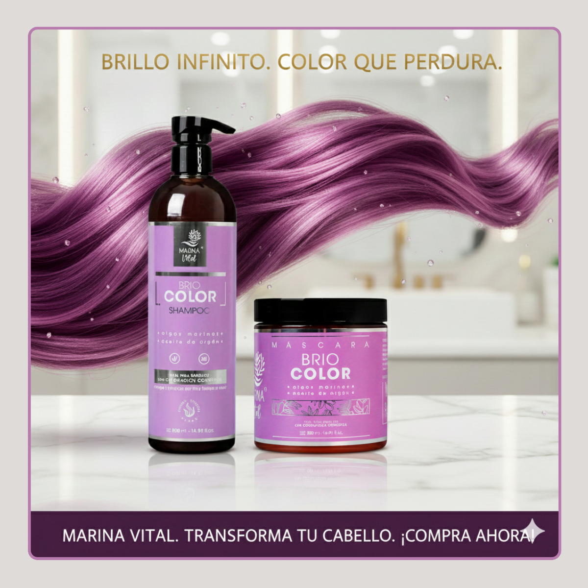 Shampoo y Máscara Briocolor Marina Vital