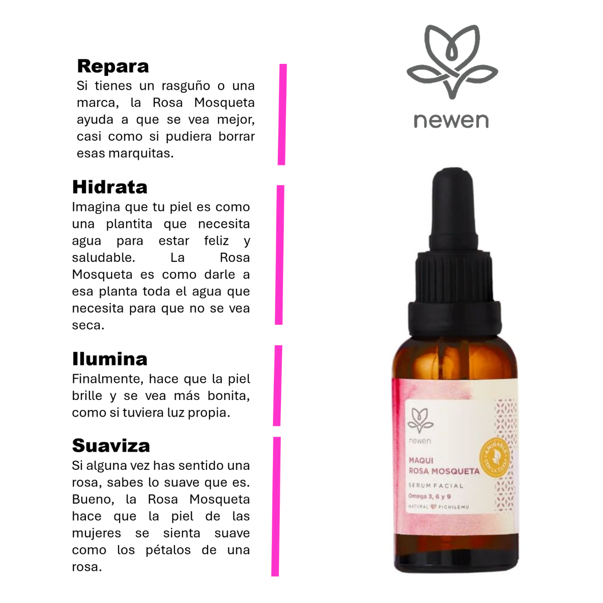 Serum Facial Maqui Rosa Mosqueta Newen 30 ml