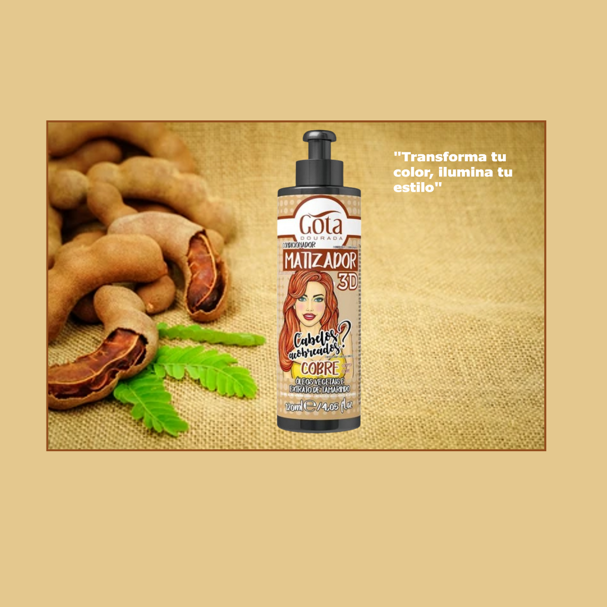 Matizador 3d Cobre 120 Ml Gota Dorada