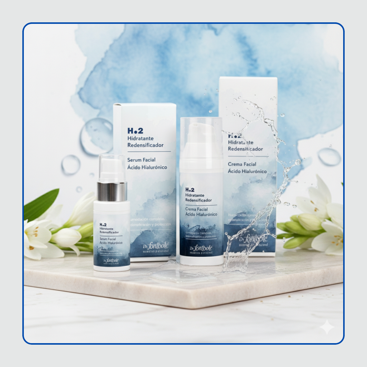 Serum Y Crema Facial Con Acido Hialuronico Pack Dr. Fontbote