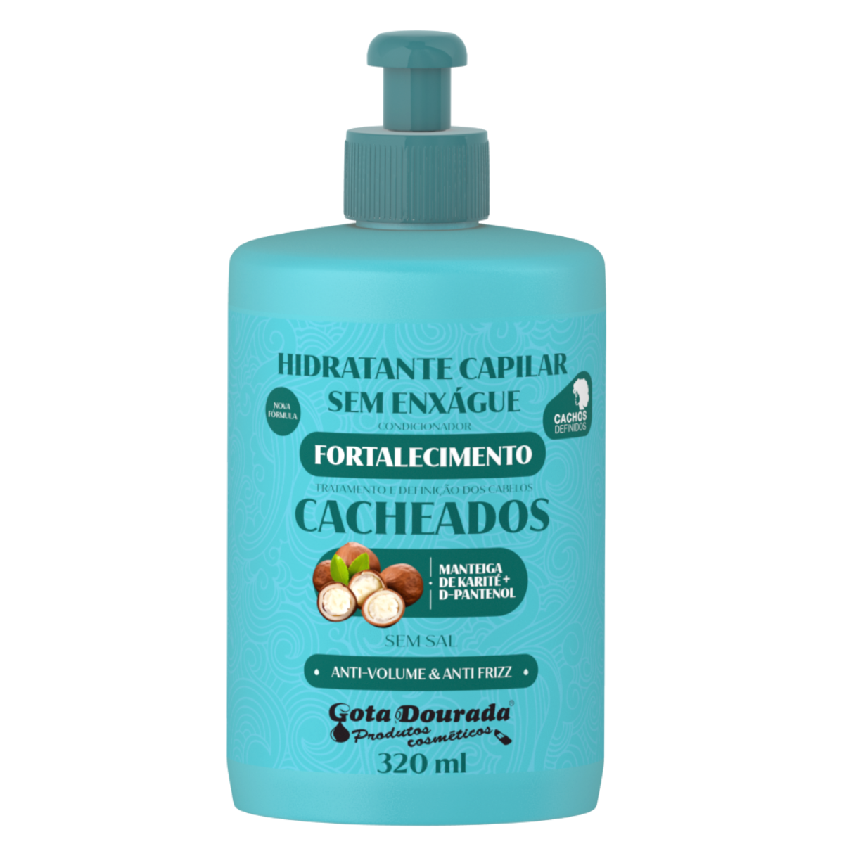 Crema Depeinar Fortalecedor Cabello Rizado 320ml Gota Dorada