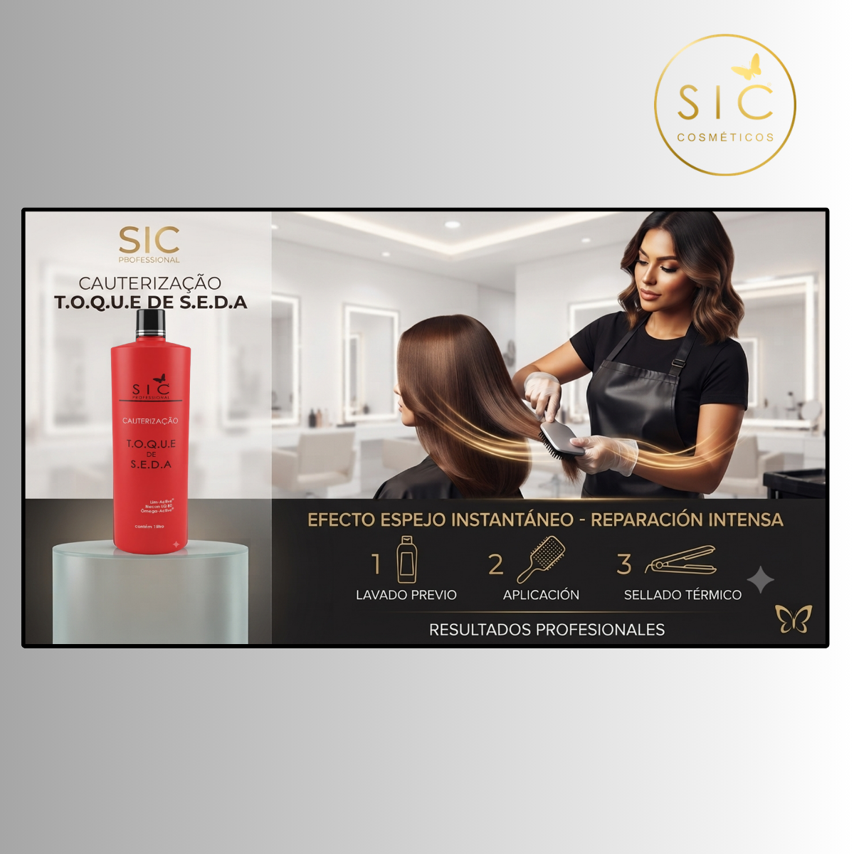 Toque de Seda Cauterizador 1000 ml Sic Profesional