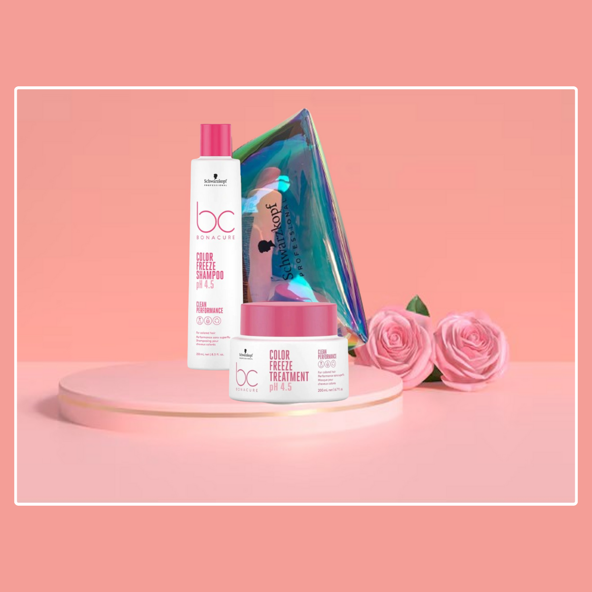 Kit Shampoo + Máscara Bc Color Freeze Ph 4.5 Schwarzkopf.