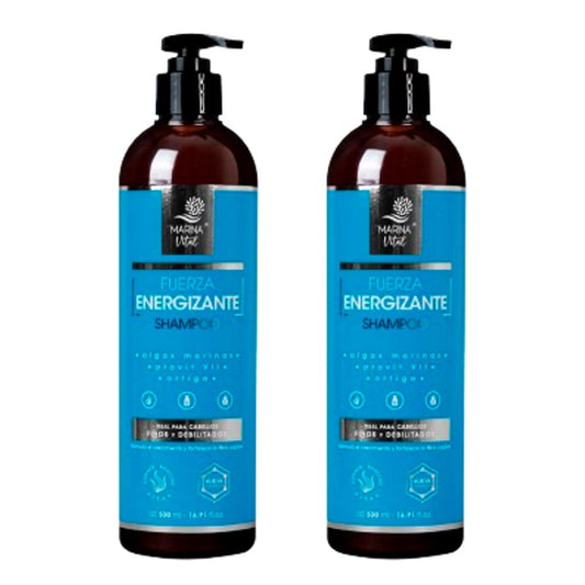 Shampoo Fza Energizante Pack 2 prod 500 ml c.u. Marina Vital
