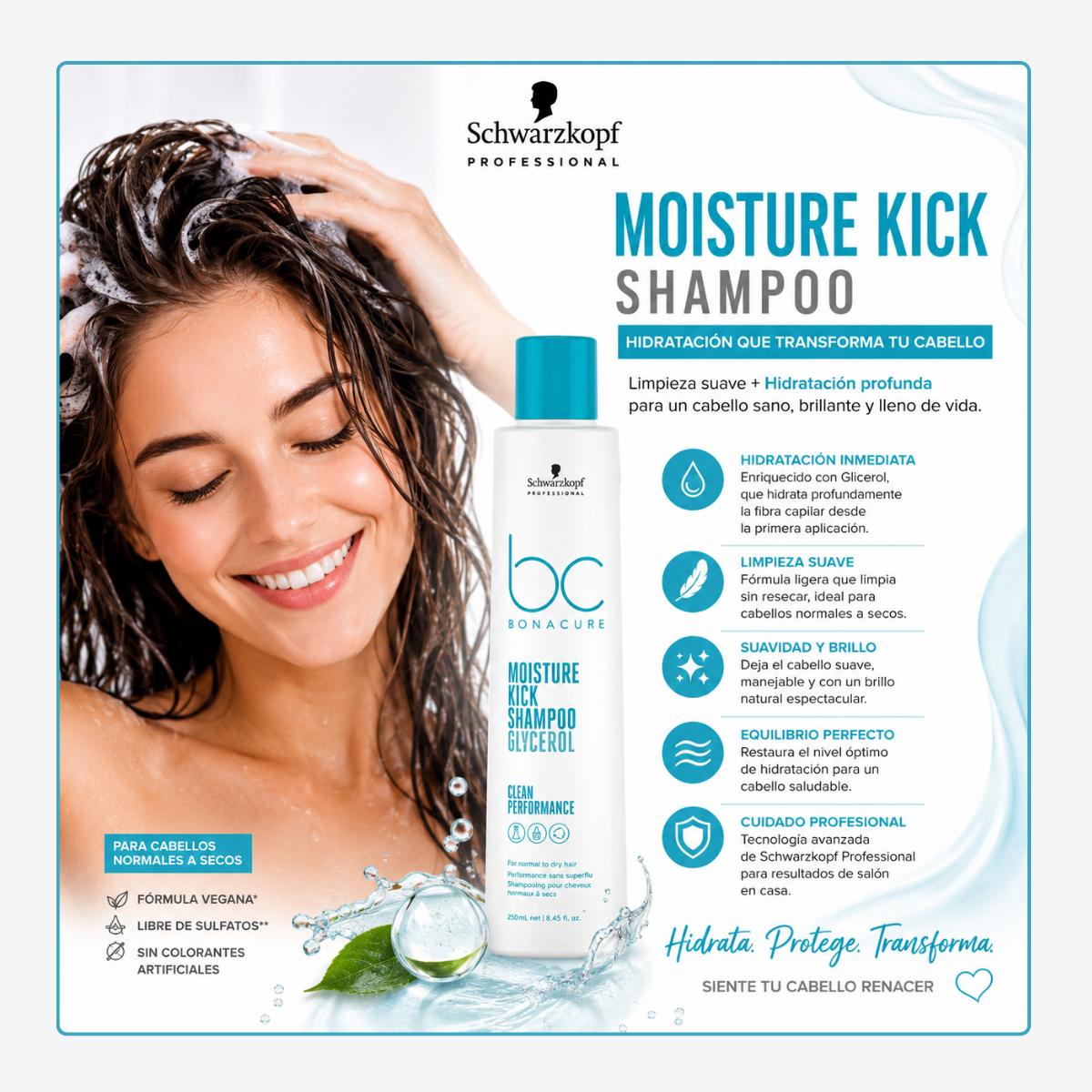 Shampoo Moisture Kick Schwarzkopf Professional BC Bonacure