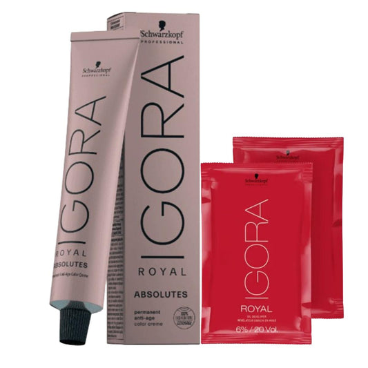 Tintura Igora Absolutes 4-70  CastañoMedioCobrizoNatural+Acti