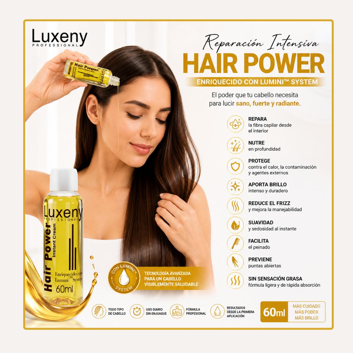 Reparación Capilar Hair Power 60 ml Luxeny