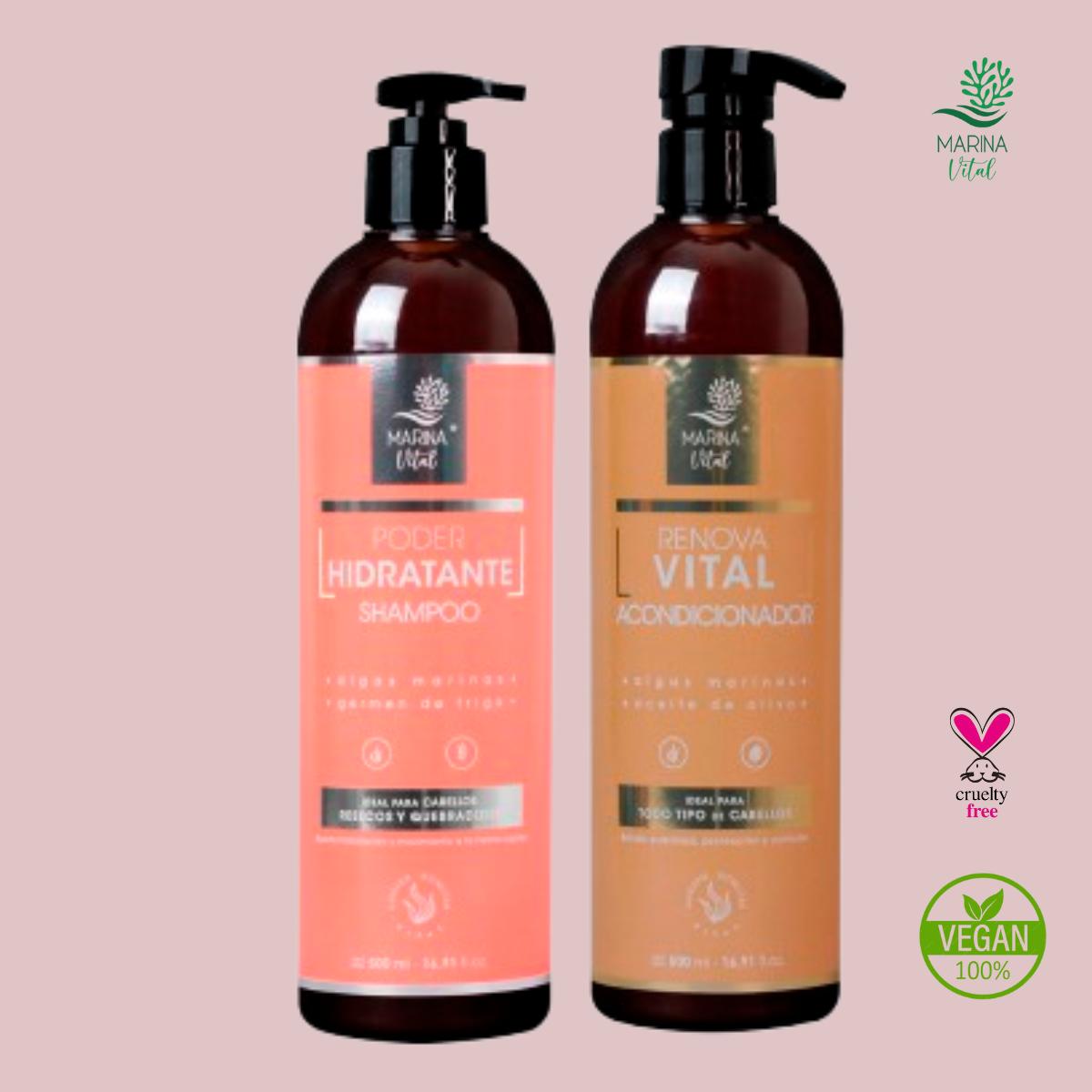 Shampoo <Hidratante  y Acondicionador Marina Vital Kit de Na