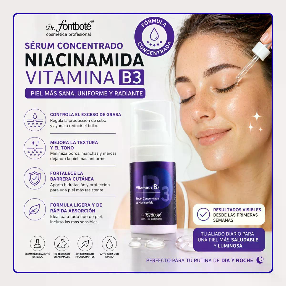 2094- Serum Vitamina B3 - Niacinamida 30 g Dr Fontbote