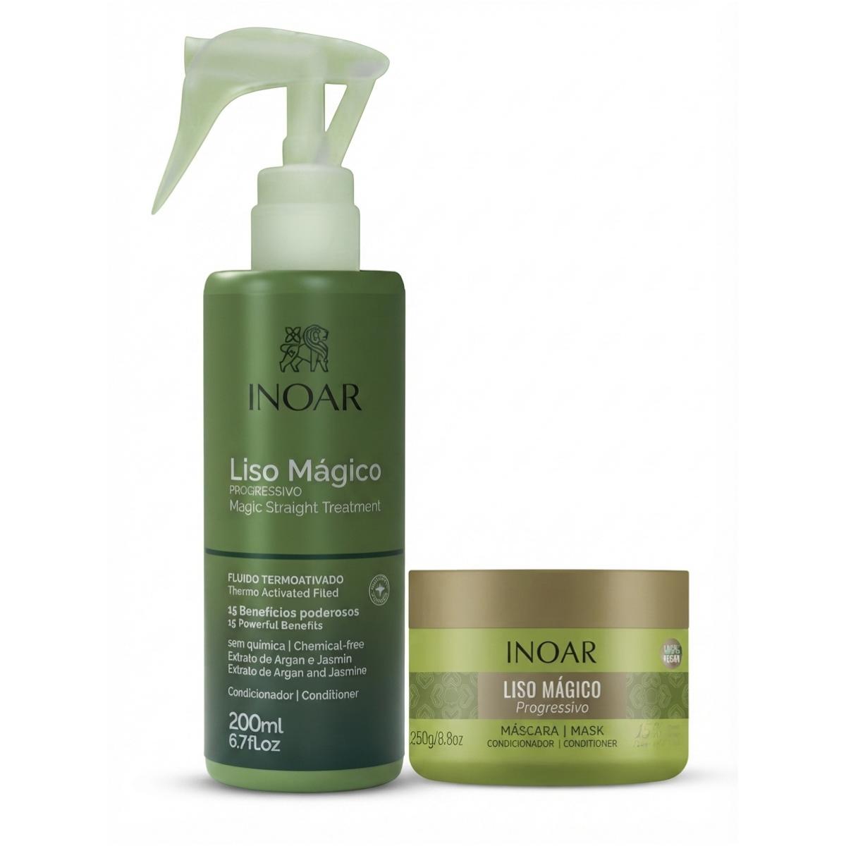 Kit Liso Mágico Inoar Antifrizz + Máscara Progresiva