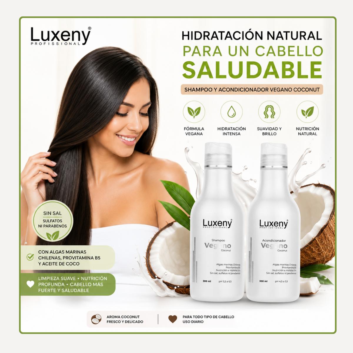 Shampoo y Acondicionador Vegano Coconut  300 ml