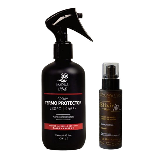 Sérum Elixir +termo Protector Marina Vital Brillo Y Suavidad