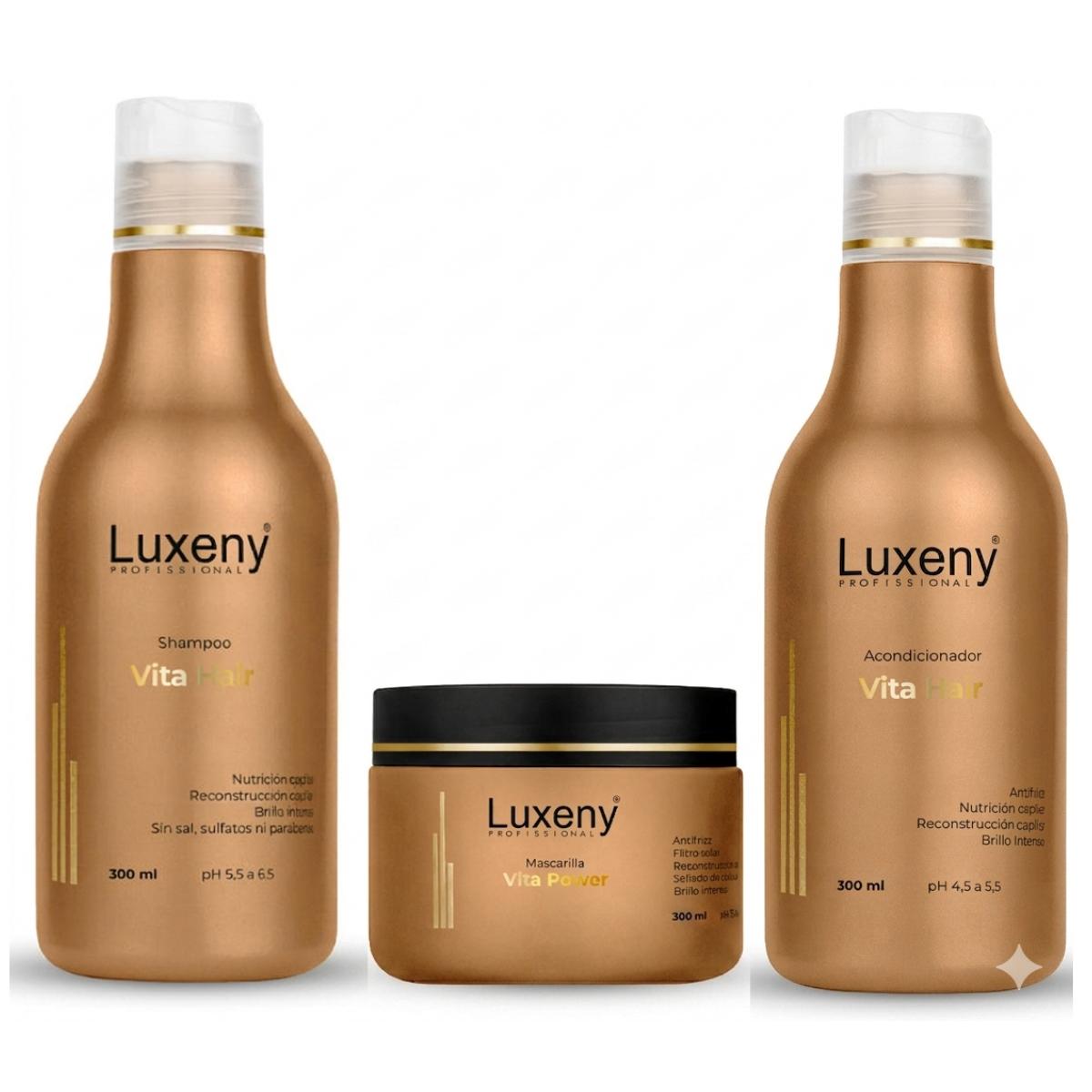 Shampoo, Acondicionador y Mascarilla Reconstrucción Vita Hai